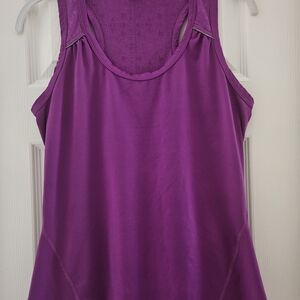 Athleta Purple Sleeveless Tank Top with Scoop Neckline